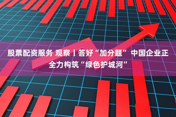 股票配资服务 观察丨答好“加分题” 中国企业正全力构筑“绿色护城河”